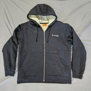 CornerStone Full Zip Hoodie Mens XL Black Sherpa Lined Cerris Systems